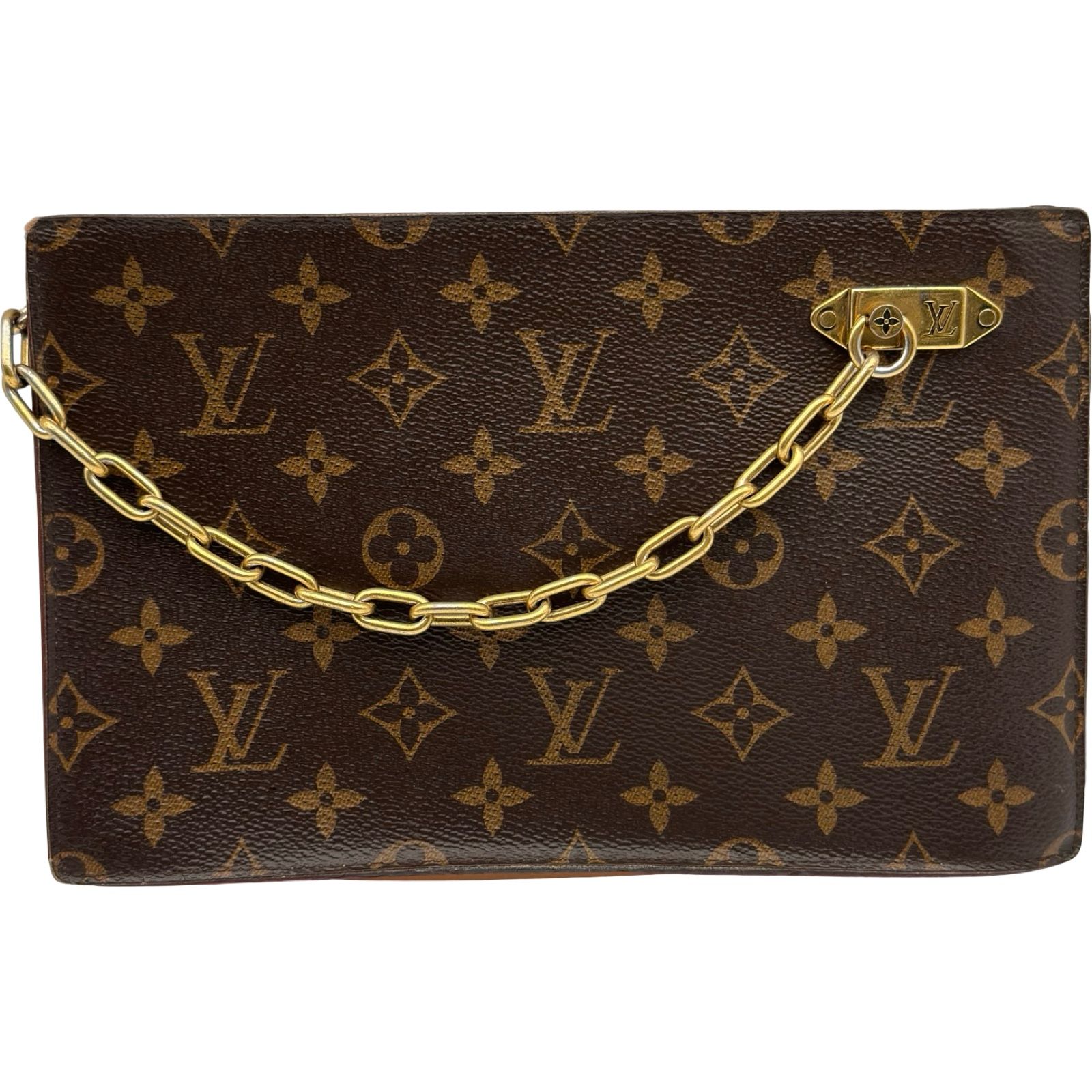 ルイ・ヴィトン LOUIS VUITTON チェーン・クラッチ M55646 モノグラム メンズ セカンドバッグ