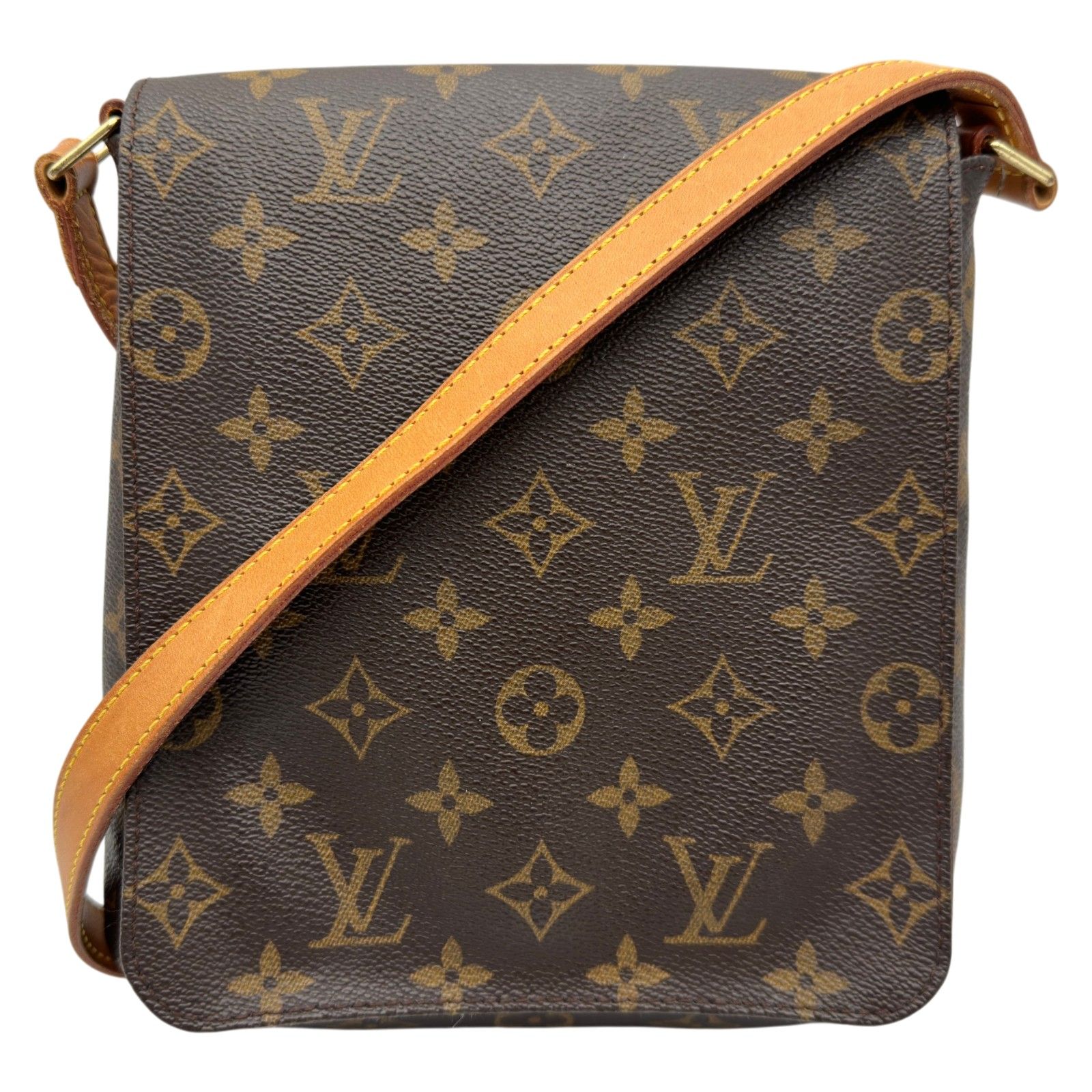 ルイ・ヴィトン LOUIS VUITTON ミュゼット・サルサ ショート M51258 ブラウン モノグラム/レザー レディース ショルダーバッグ