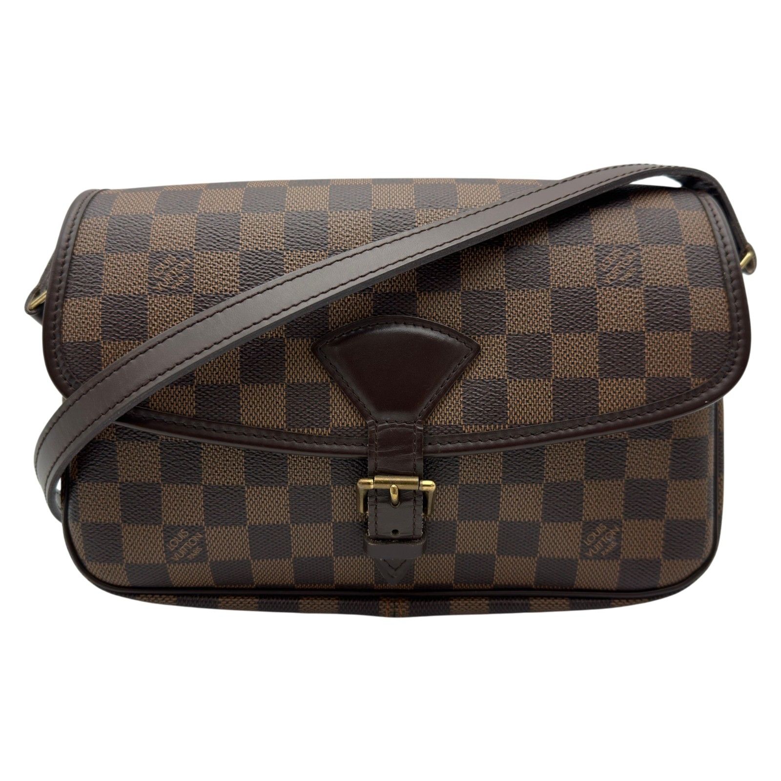 ルイ・ヴィトン LOUIS VUITTON ソローニュ N48079 ブラウン ダミエ/レザー レディース ショルダーバッグ