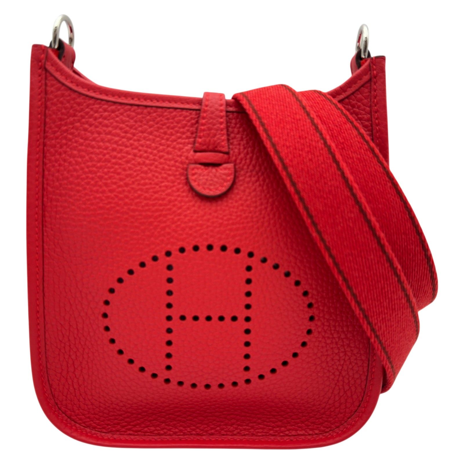 エルメス HERMES エヴリンTPM K刻 ルージュラデュー/シルバー金具 トリヨン レディース トートバッグ