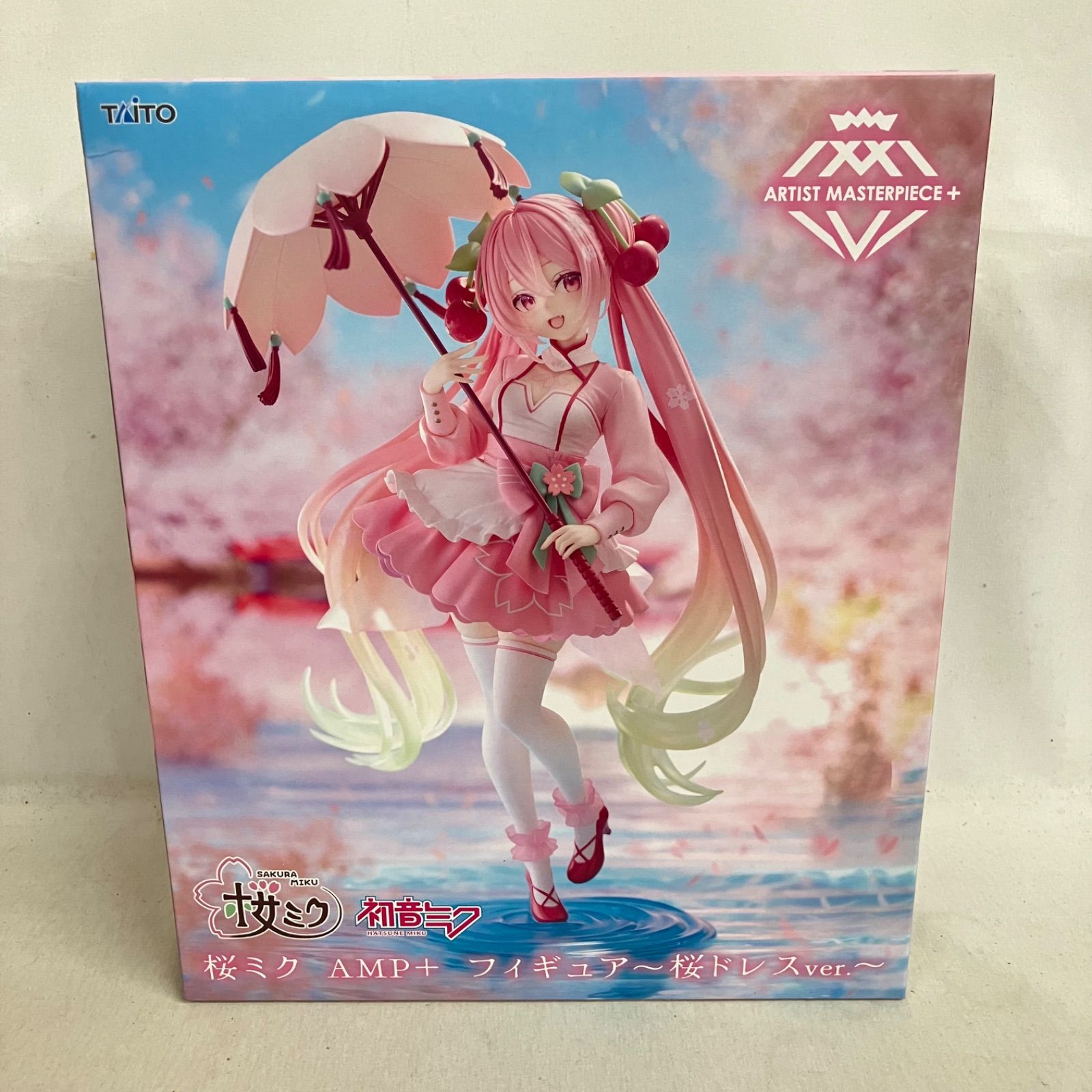 未開封 初音ミク AMP+ 桜ミク 桜ドレスver. フィギュア 3個セット 