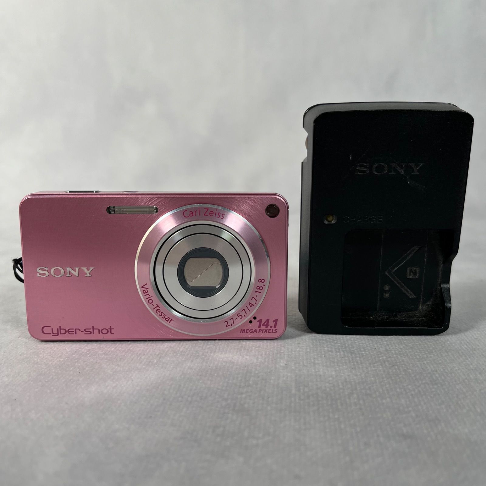 【管2604-214】SONY ソニー サイバーショット DSC-W350 コンパクトデジタルカメラ ピンク 1410万画素 コンデジ 現状渡し 動作未確認