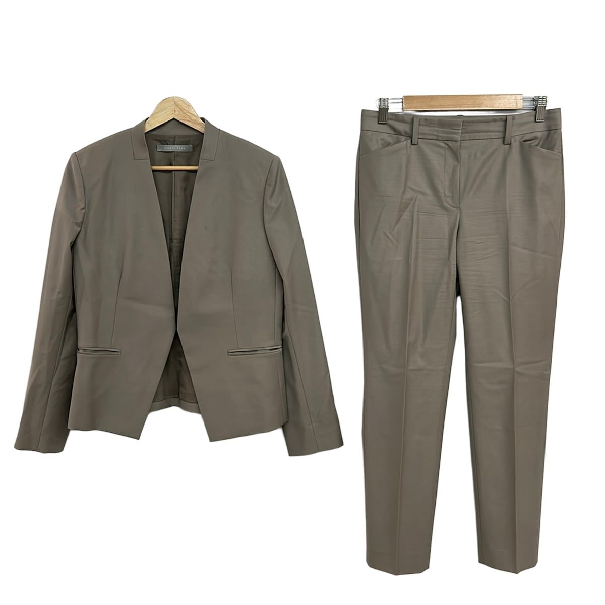 theory luxe(セオリーリュクス) レディースパンツスーツ レディース グレーベージュ