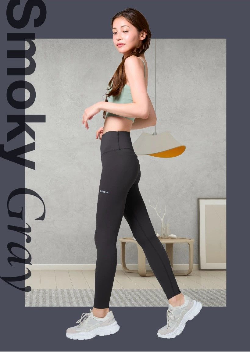 【ベルミス公式?】ベルミスFit リムーブレギンス L-LLサイズ ヨガ ピラティス レギンス スパッツ｜新品未開封 正規品 BELMISE 偽物注意 アウトレット Re:Move Leggings | スモーキーグレー
