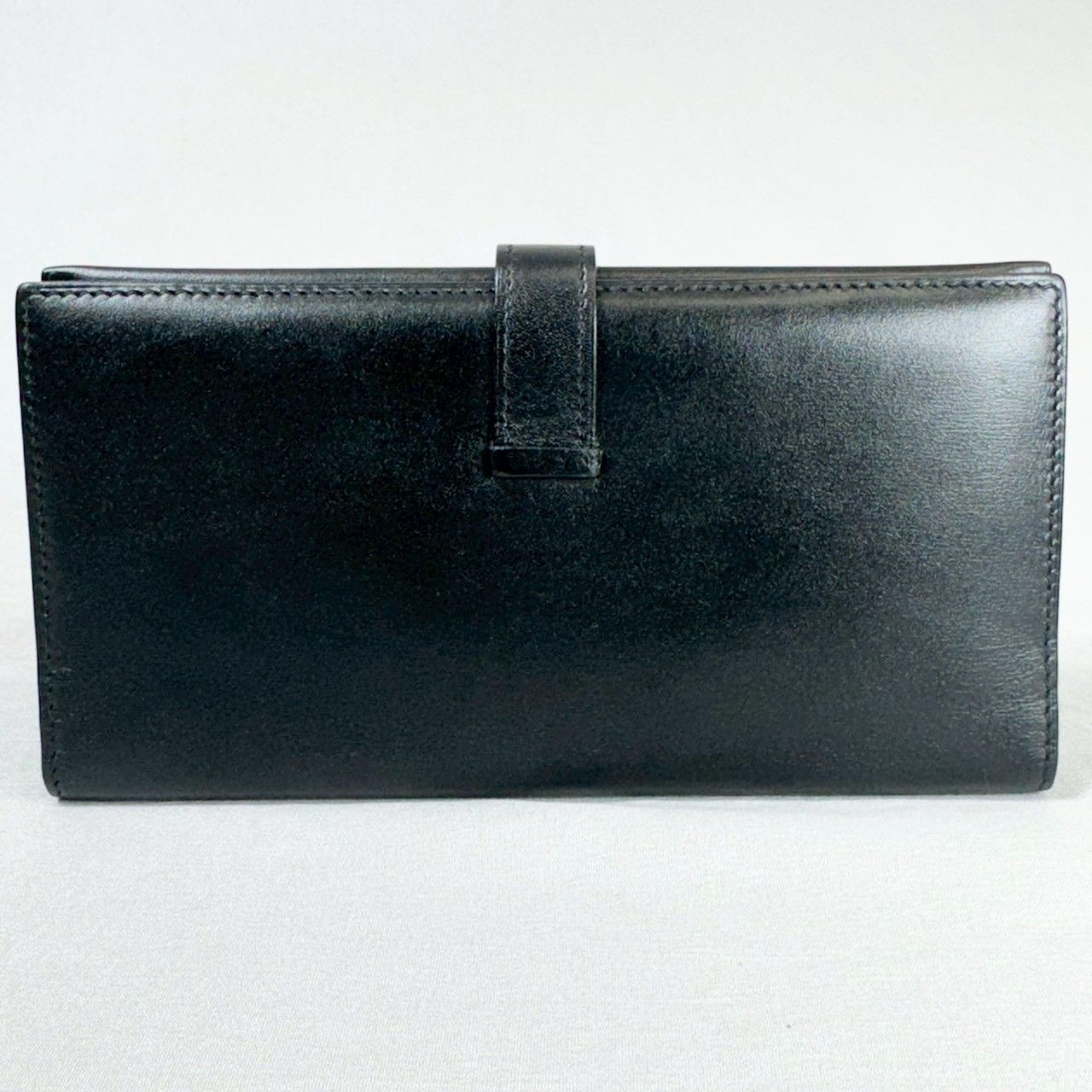 美品】HERMES エルメス ボックスカーフ ベアンスフレ 長財布 □H刻印 