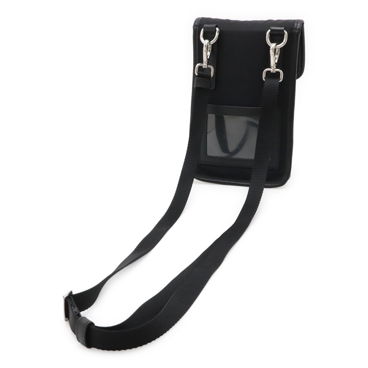 PRADA】スマホショルダー トライアングルロゴ ブラック 【公式通販】