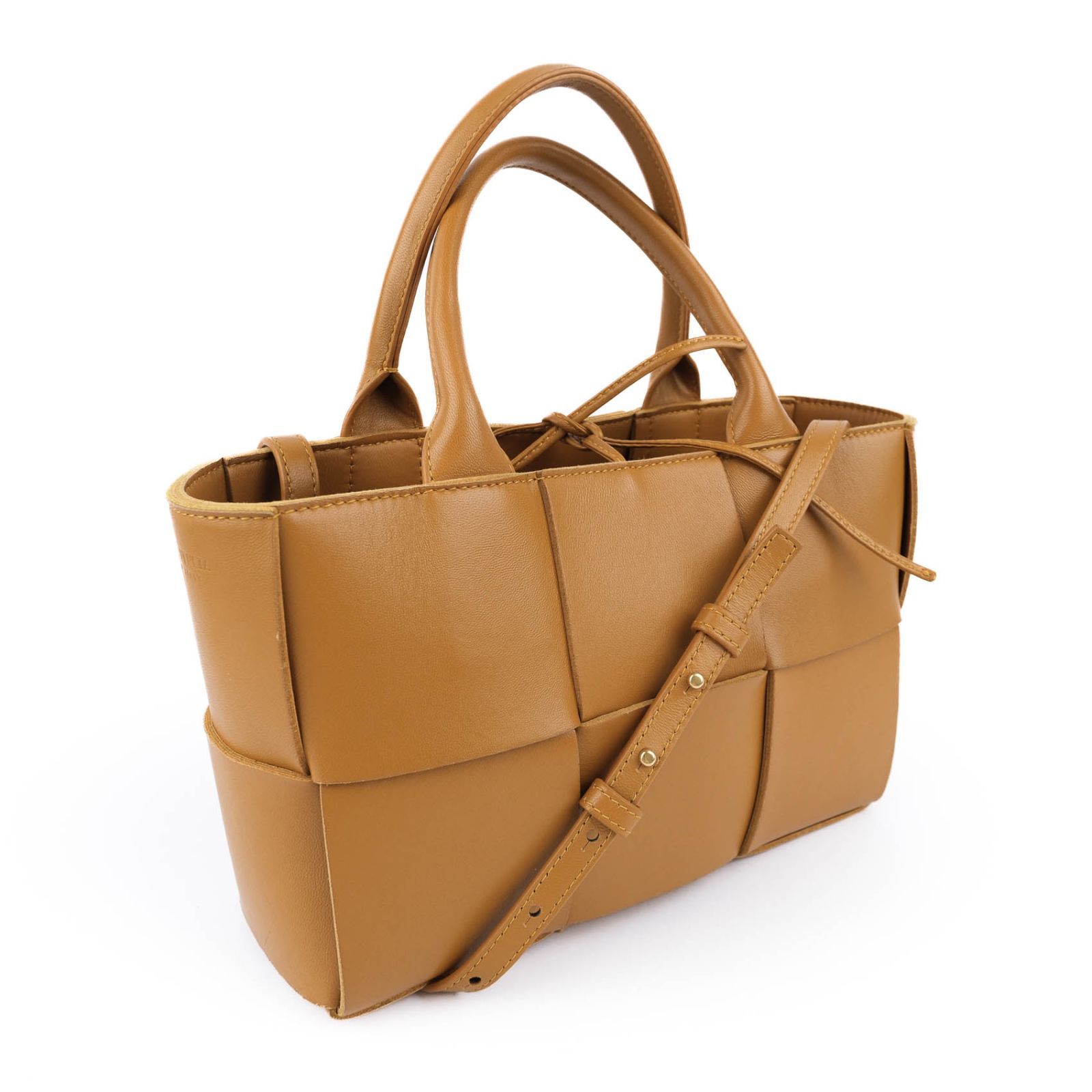 極美品】ボッテガヴェネタ BOTTEGA VENETA アルコ スモール サフラン 