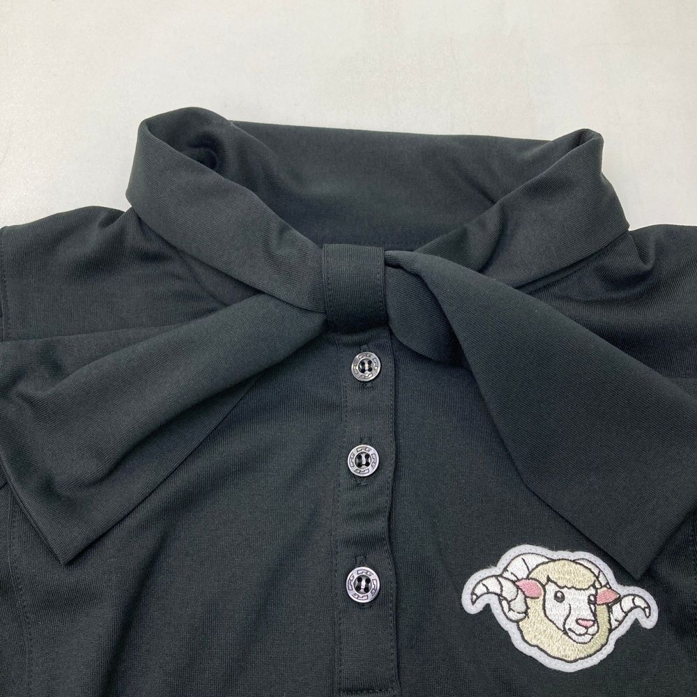 サイズ：3 CPG GOLF シーピージーゴルフ 1101-24210 長袖ボウタイシャツ  ブラック系 [240101676090] ゴルフウェア レディース ストスト サイズ：3 CPG GOLF シーピージーゴルフ 1101-24210 長袖ボウタイ