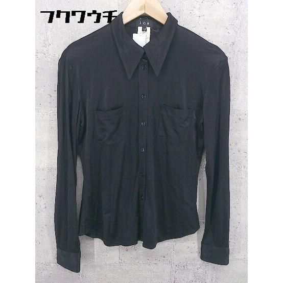 ◇ iCB アイシービー 長袖 シャツ M ブラック * 1002798837485 【中古】 【1002798837485】