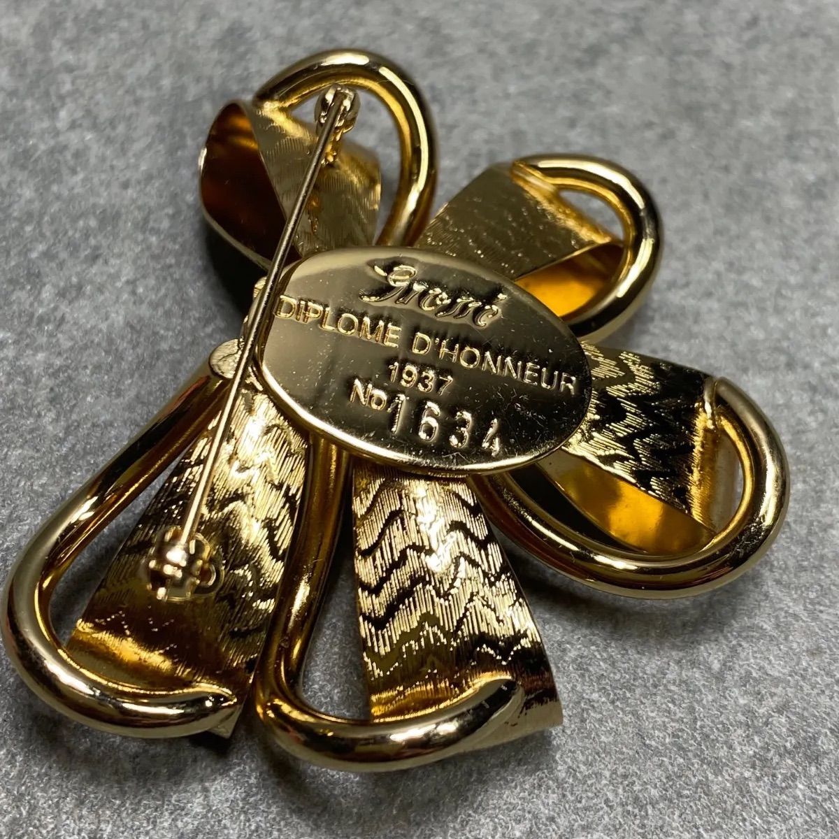グロッセ DIPLOME D'HONNEUR 1937 パリ万博 リボン ブローチ 復刻 限定