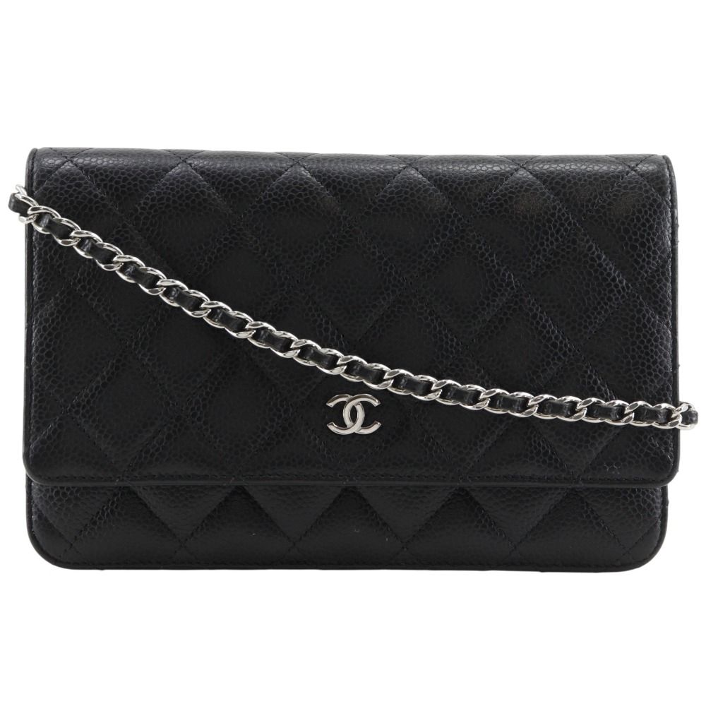 CHANEL】シャネル クラシック マトラッセ 長財布 ショルダー A33814