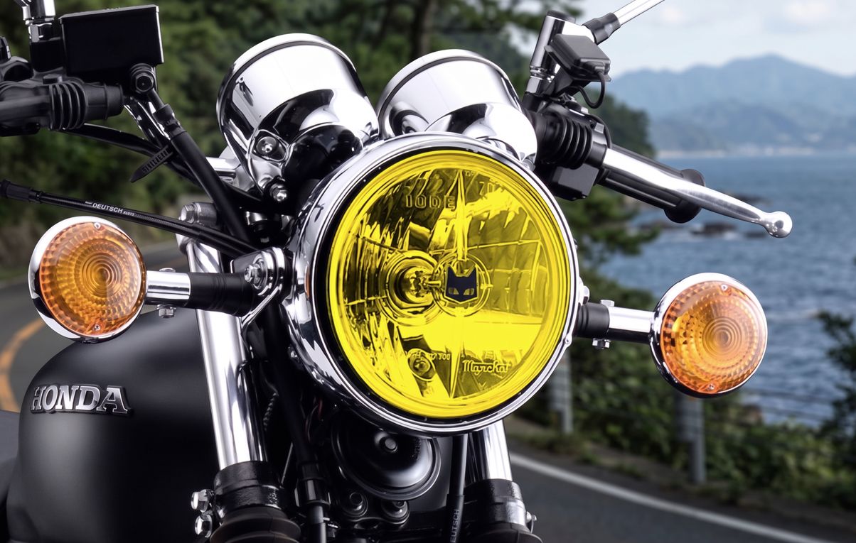 GB350/S ヘッドライトコンバージョンキット マーシャル722/702イエロー