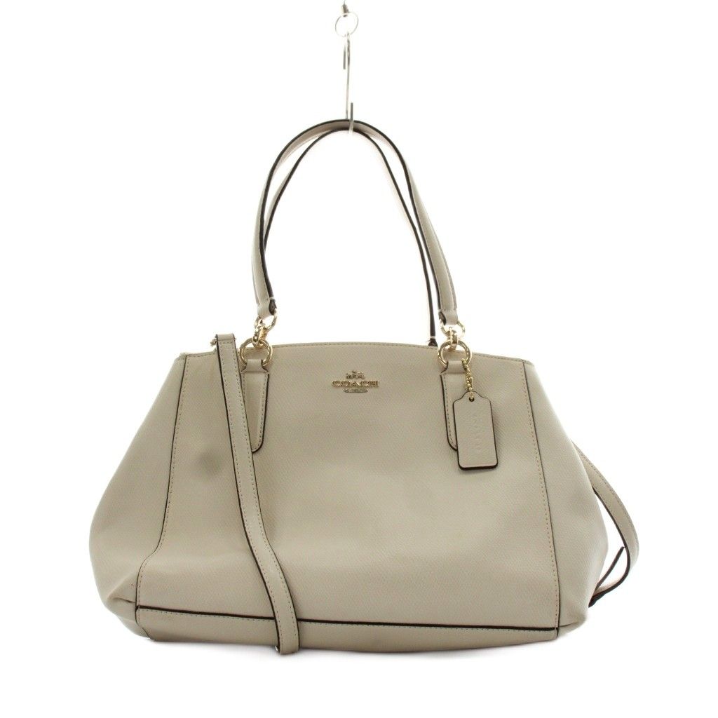 コーチ COACH ハンドバッグ ショルダーバッグ 2way レザー 白 ホワイト /AN11 ■GY18