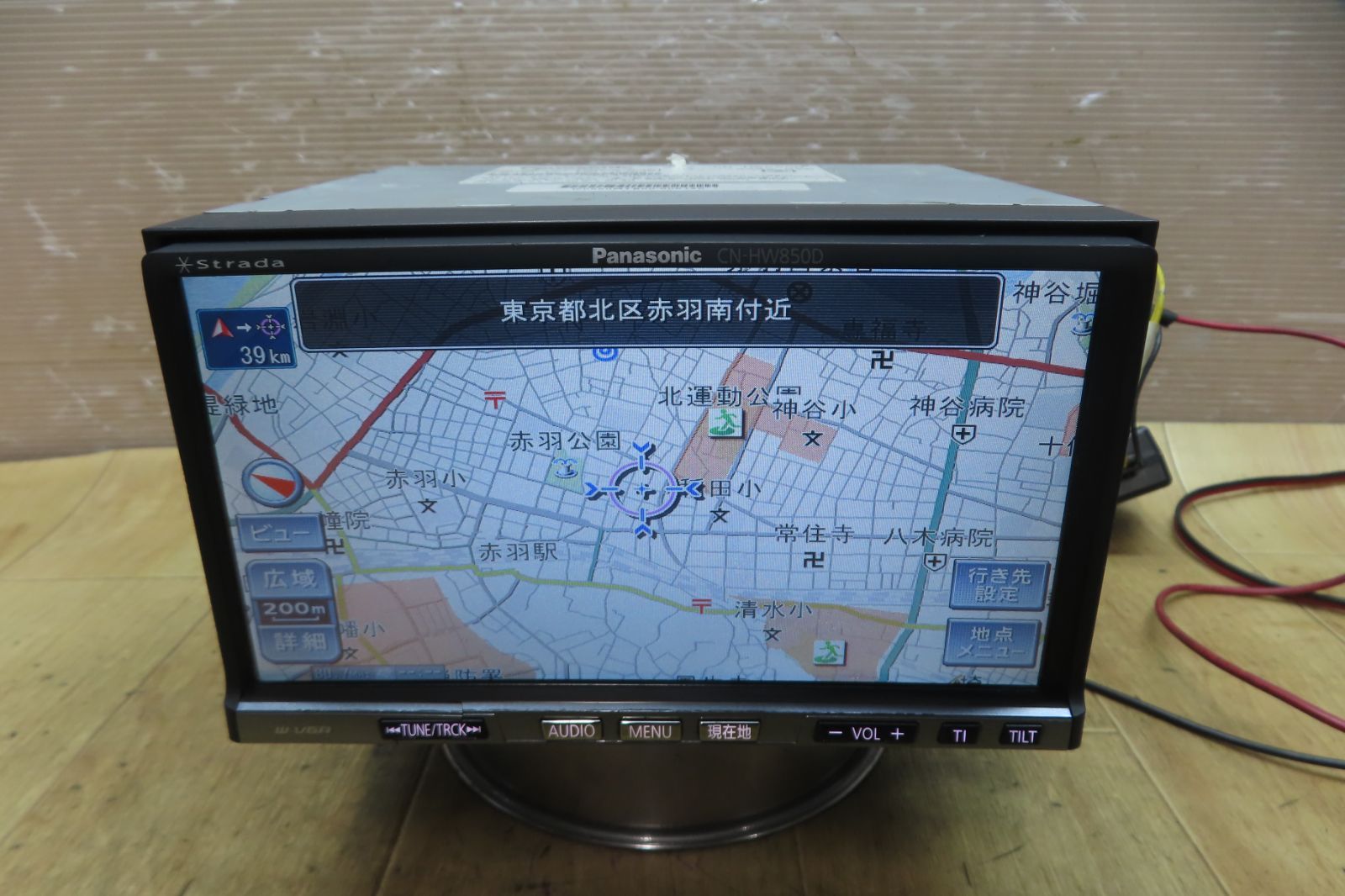 ★F6372/パナソニック　CN-HW850D　HDDナビ　地図2009年　CD DVD再生OK　本体のみ