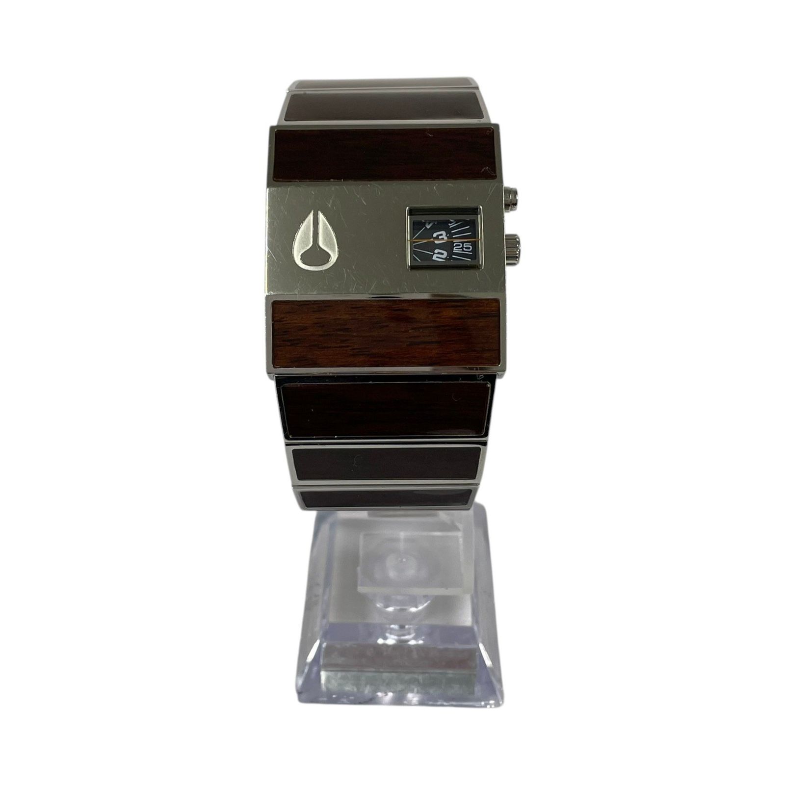 NIXON ニクソン 腕時計 クォーツ THE ROTOLOG ロトログ 木目 シルバー 