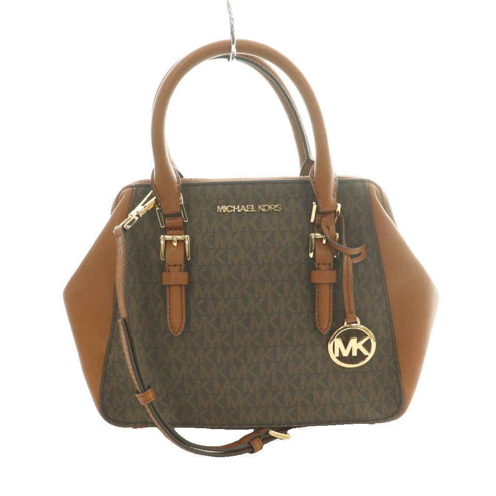 マイケルコース MICHAEL KORS シャーロット MD 2WAYバッグ ハンド ショルダー 茶 ブラウン /SS ■OS ■GY01
