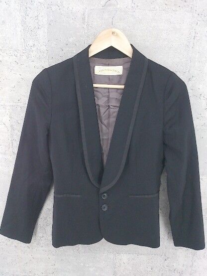 ◇ URBAN RESEARCH アーバンリサーチ 長袖 テーラード ジャケット F ブラック # 【1002799674553】