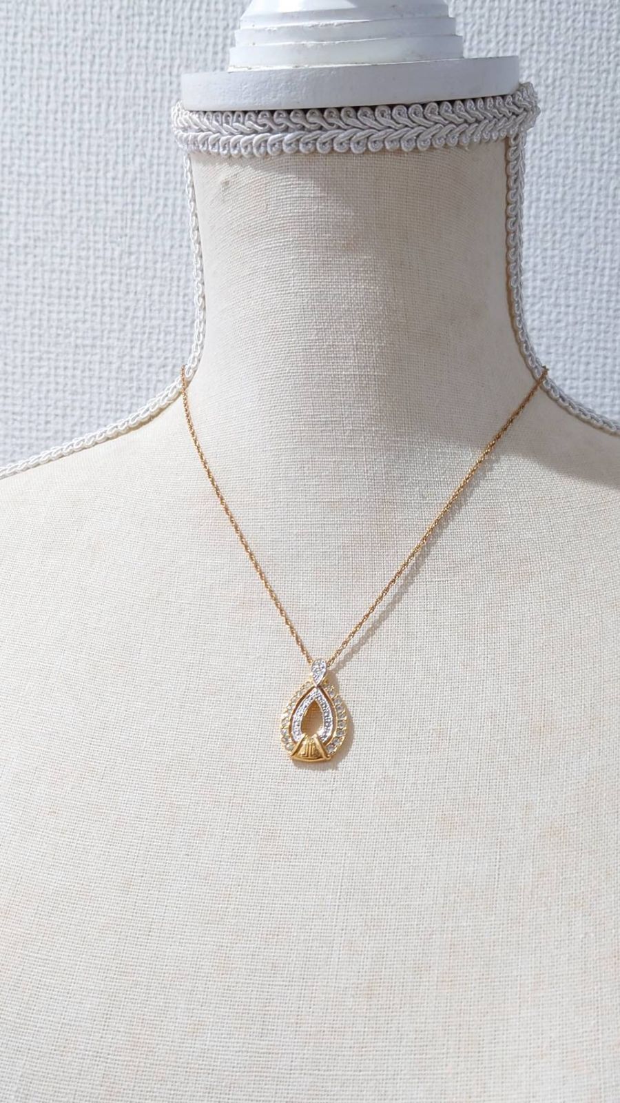 70-80’s LANVIN ドイツ製 Teardrop Necklace