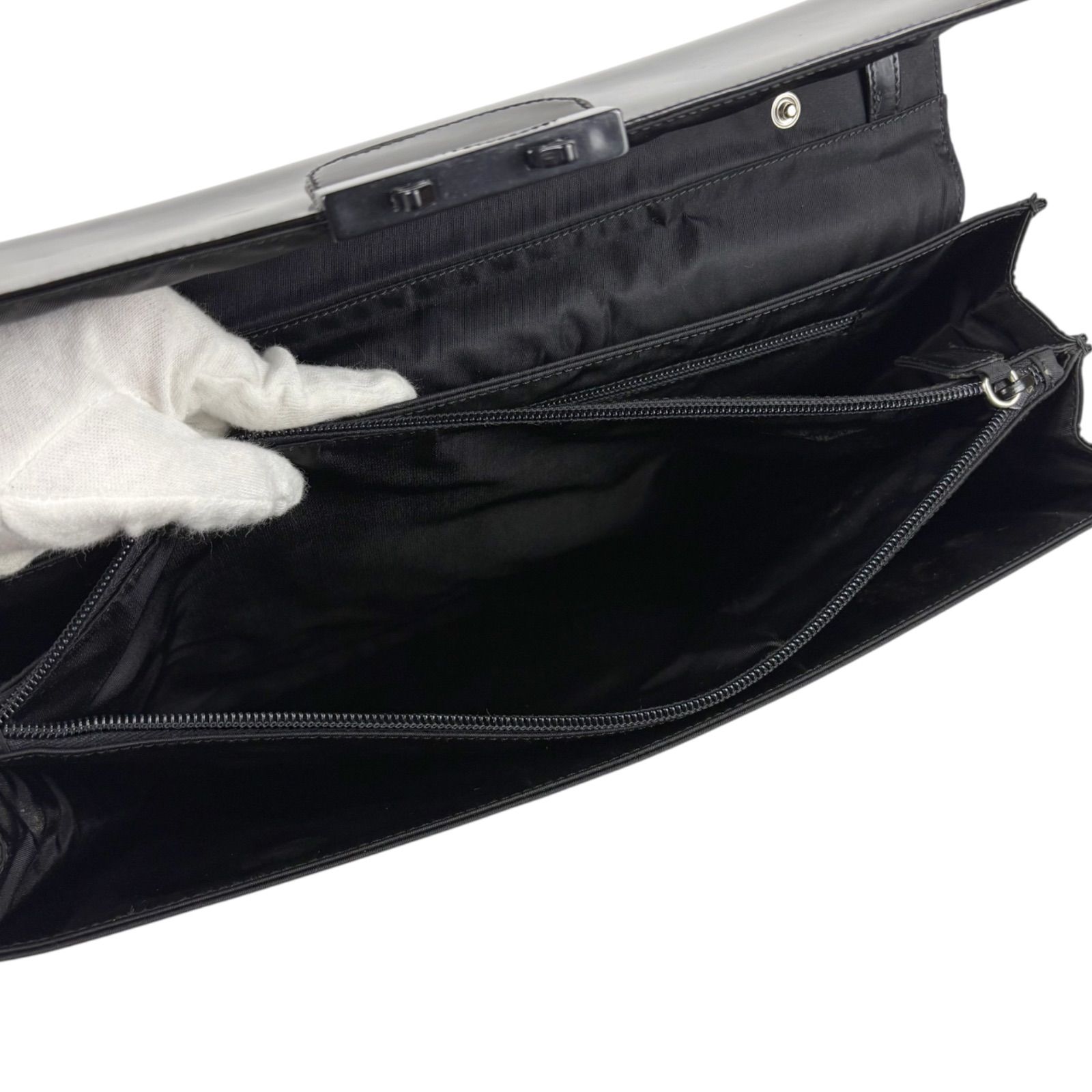 プラダ PRADA 2WAY 型押しロゴ ビジネスバッグ ショルダーバッグ 