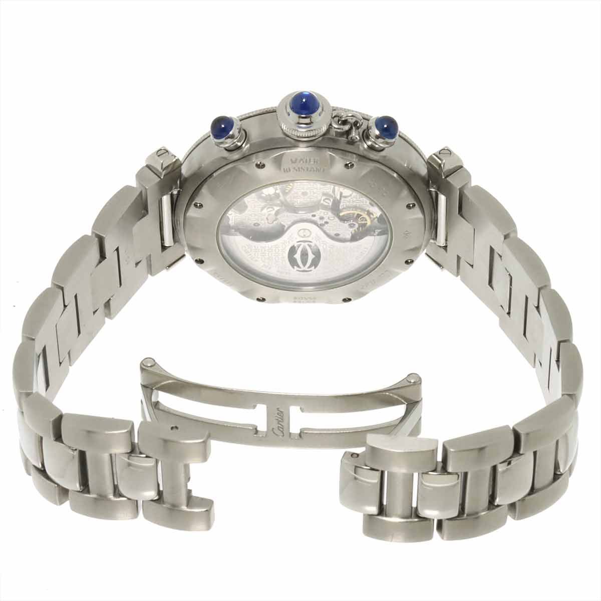カルティエ Cartier パシャ 38mm クロノグラフ W31030H3 メンズ 腕時計 