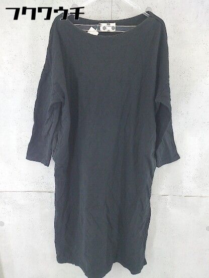 ◇ antiqua アンティカ 長袖 膝下丈 ワンピース ブラック レディース 【中古】 【1102050009640】
