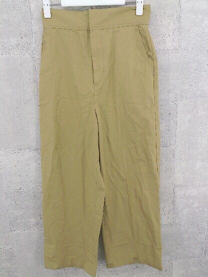 ◇ MACPHEE マカフィー TOMORROWLAND ハイウエスト パンツ 32 カーキ * 1002799998819 【中古】 【1002799998819】