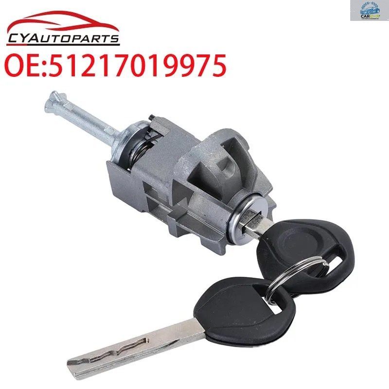 BMW E46 3シリーズ用 フロント左運転席側イグニッションロックシリンダーキー 新品 51217019975 51218244049