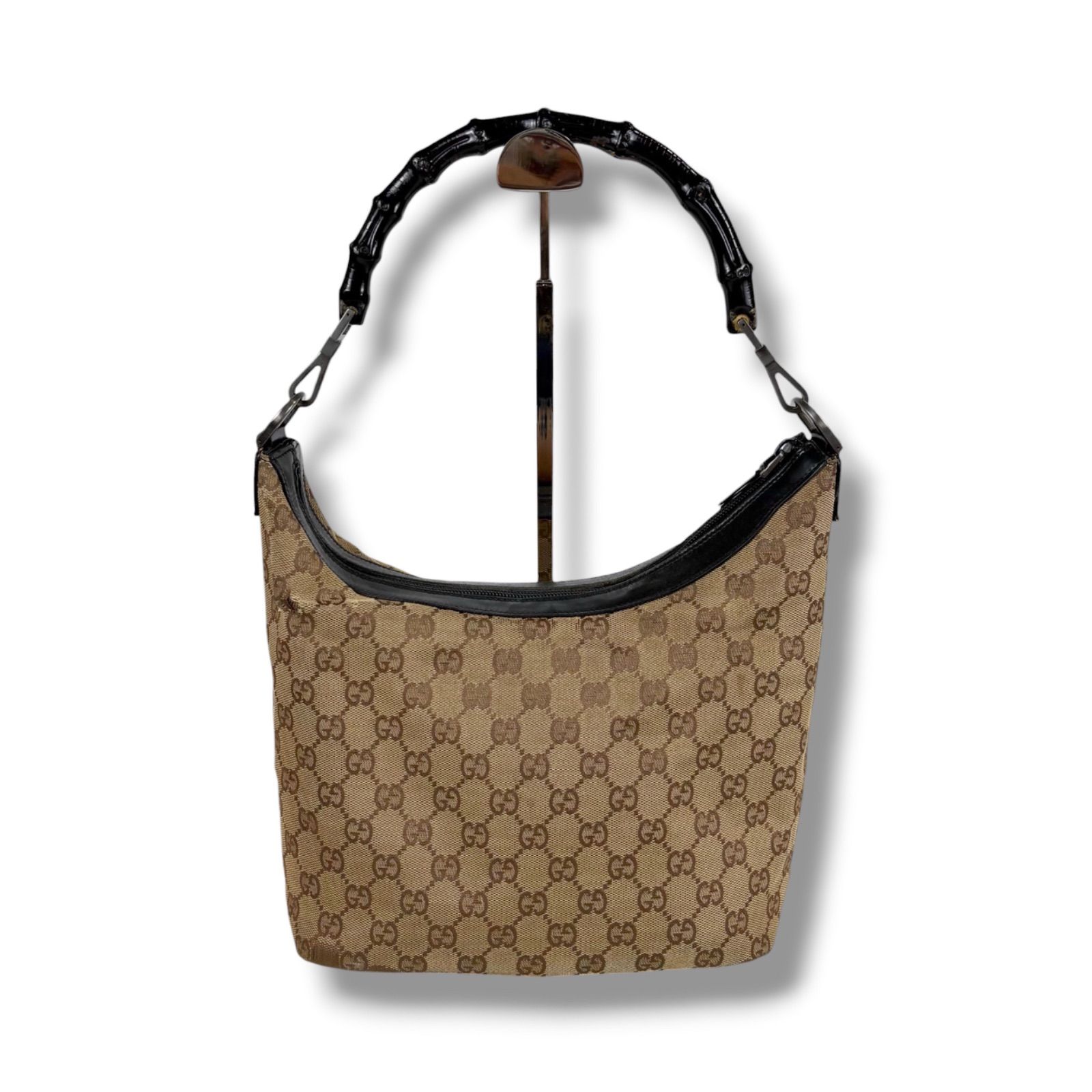 GUCCI グッチ バンブーハンドル ワンショルダーバッグ ホーボーバッグ 