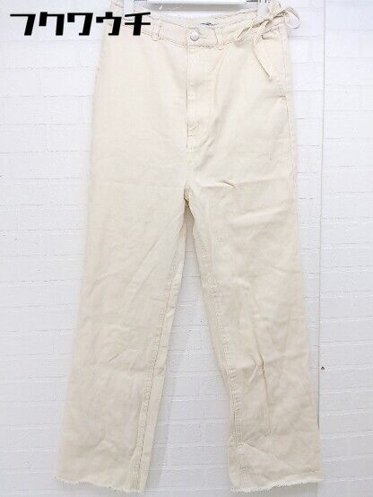 ◇　Kastane　カスタネ　カットオフ　ウエストリボン　パンツ　サイズS　アイボリー　レディース 【中古】 【1104010007390】