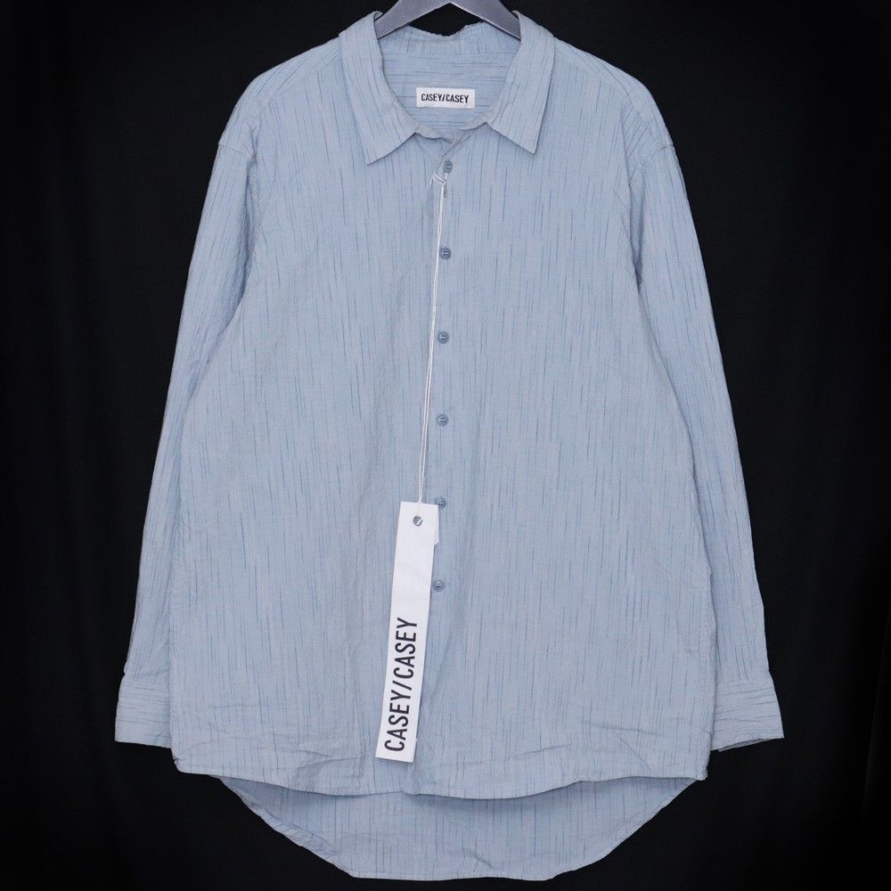 CASEY CASEY FABIANO SHIRT Mサイズ ブルー 26HC328