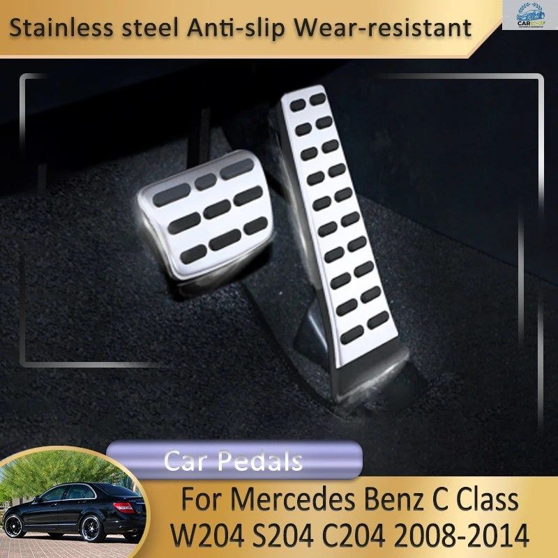 メルセデスベンツ Cクラス W204 S204 C204 2008～2014 2009 車内アクセサリー 車用フット/燃料/アクセル/ブレーキペダルカバー