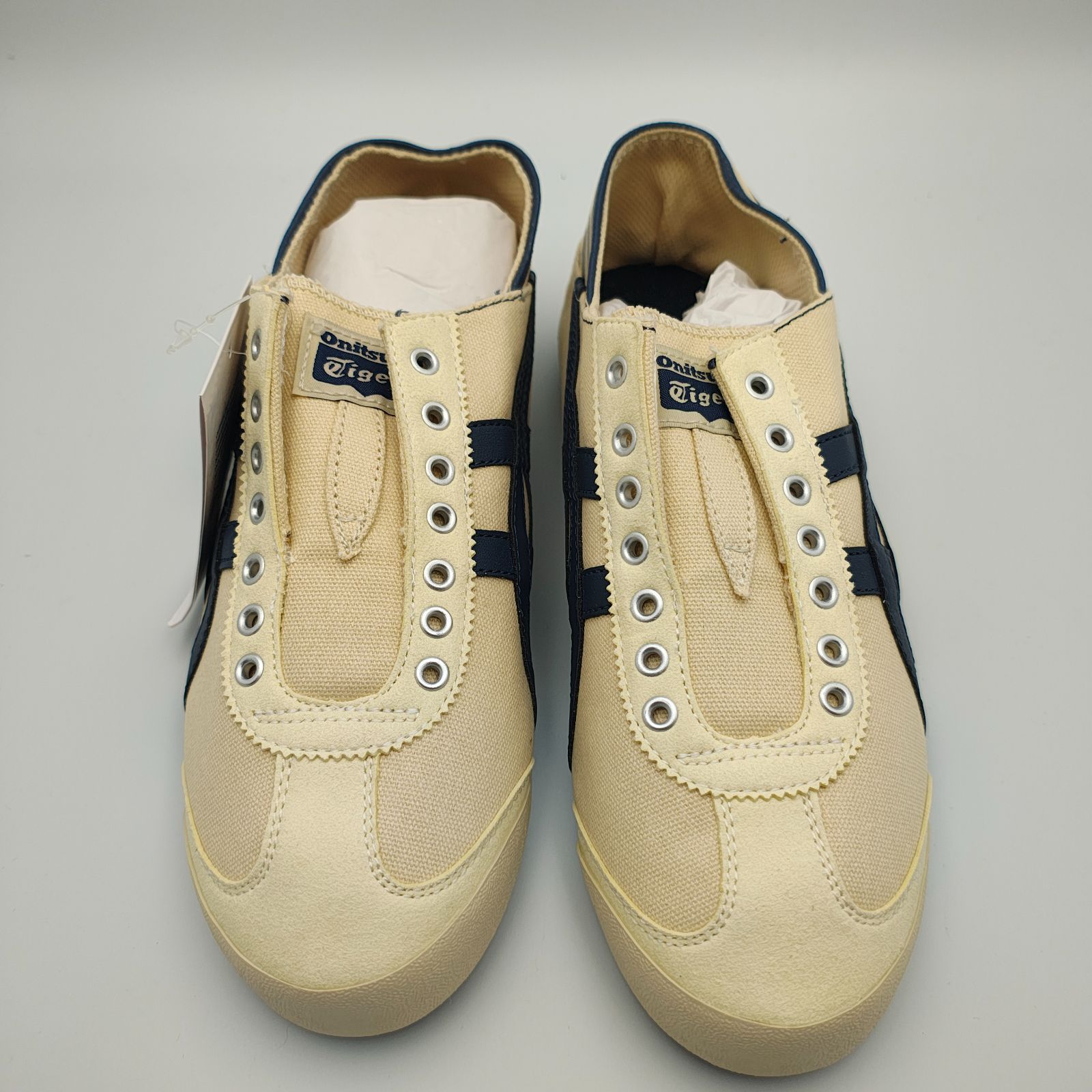 オニツカタイガー MEXICO 66 PARATY 25.0cm NATURAL/NAVY 1183A437