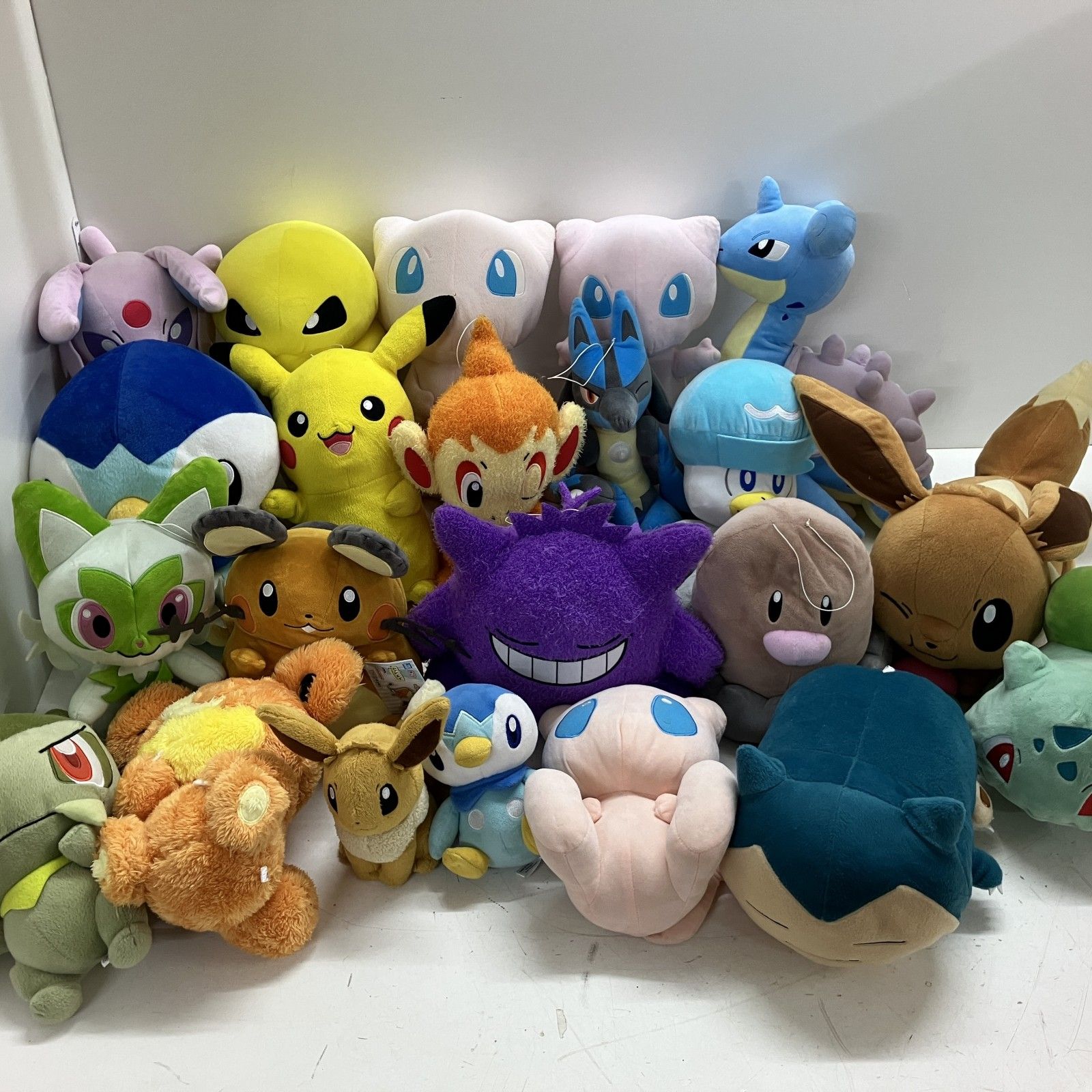 ◆ pokemon ポケモン 22点 まとめ商品 ぬいぐるみ ルカリオ ニャオハ フシギダネ コクーン など 現状品