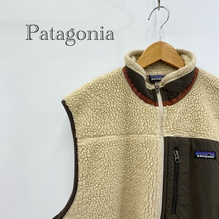 patagonia CLASSIC RETRO-X VEST クラシック レトロX ボアベスト L ブラウン メンズ ファッション _201023