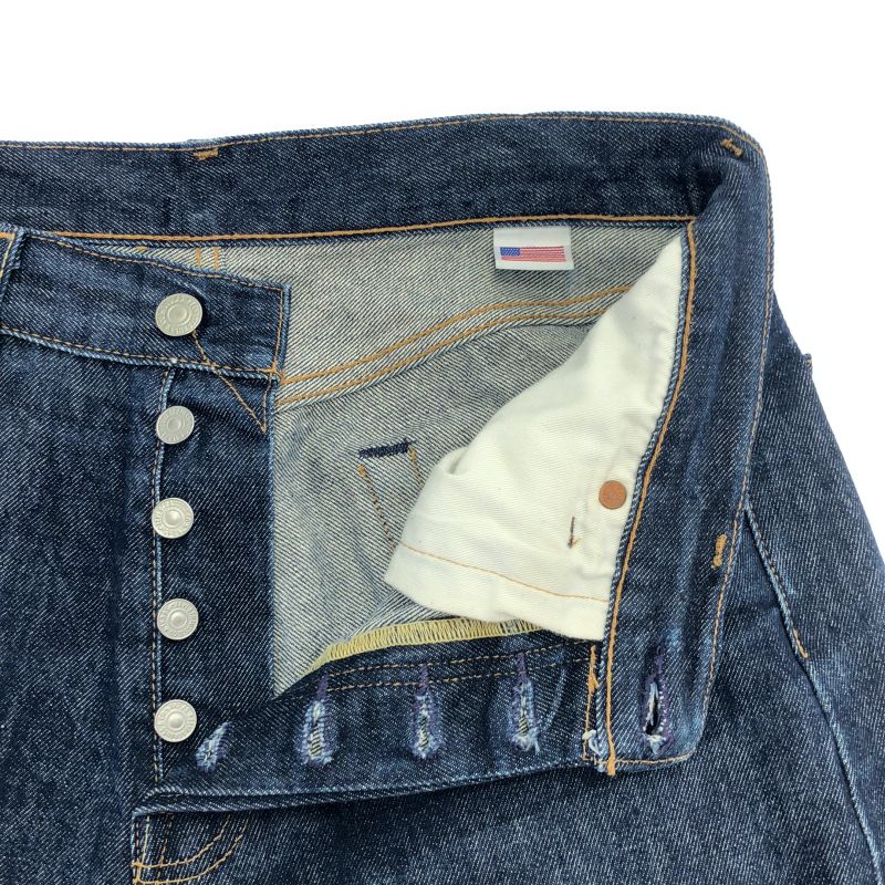 中古】LEVI'S PREMIUM USA 501 デニムパンツ W31 L34 ネイビー