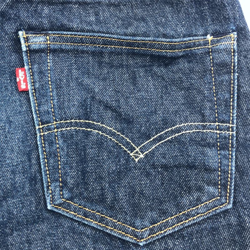 中古】LEVI'S PREMIUM USA 501 デニムパンツ W31 L34 ネイビー