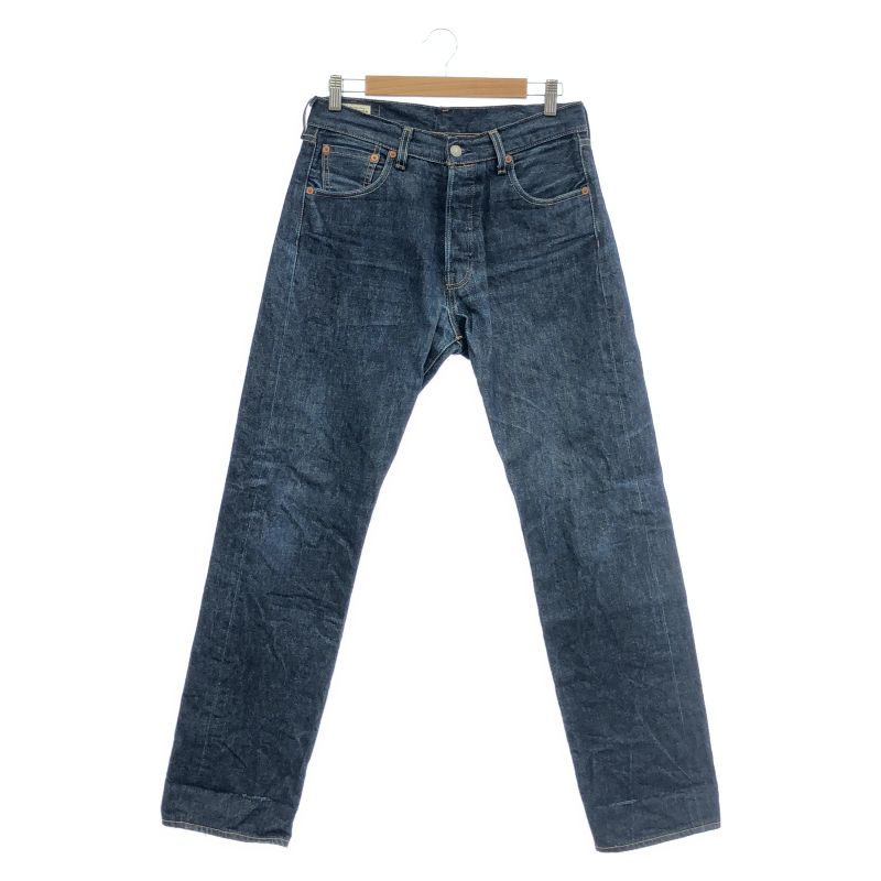 中古】LEVI'S PREMIUM USA 501 デニムパンツ W31 L34 ネイビー