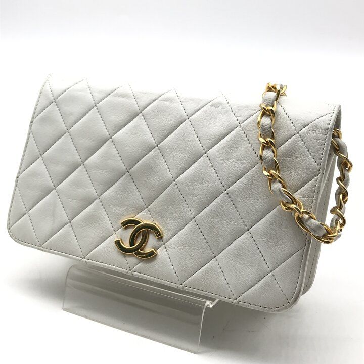 良品 CHANEL シャネル ココマーク ミニマトラッセ ラムスキン レザー