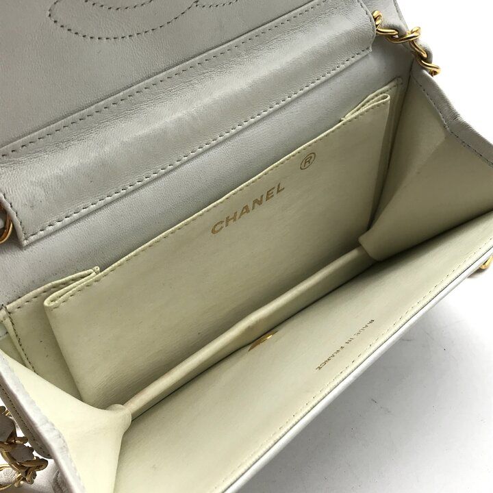 良品 CHANEL シャネル ココマーク ミニマトラッセ ラムスキン レザー