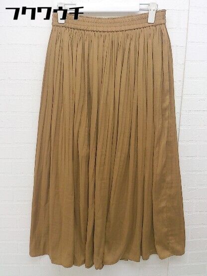 ◇ AZUL BY MOUSSY アズールバイマウジー ウエストゴム ロング フレア スカート サイズM キャメル レディース 【中古】 【1104050001167】