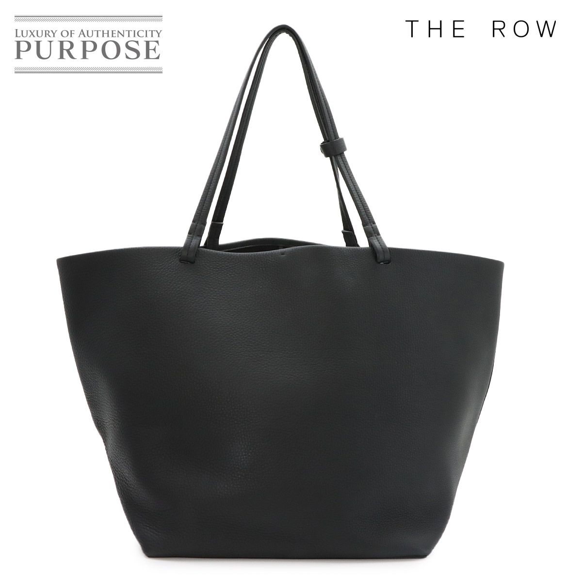 新品同様 ザ ロウ THE ROW XL パーク トート バッグ レザー ブラック