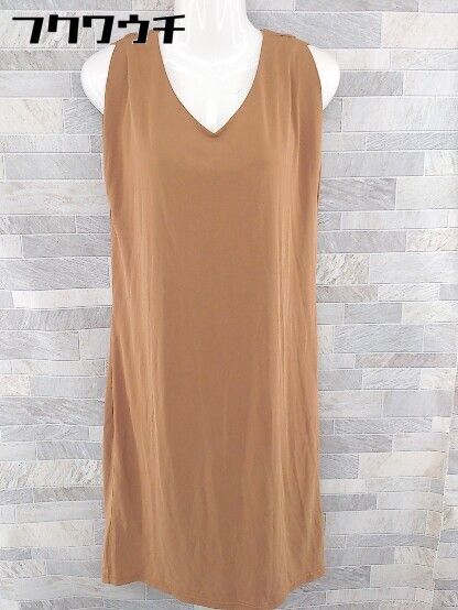 ◇ N. Natural Beauty Basic ノースリーブ 膝下丈 ワンピース サイズM キャメル レディース 【中古】 【1104050000511】
