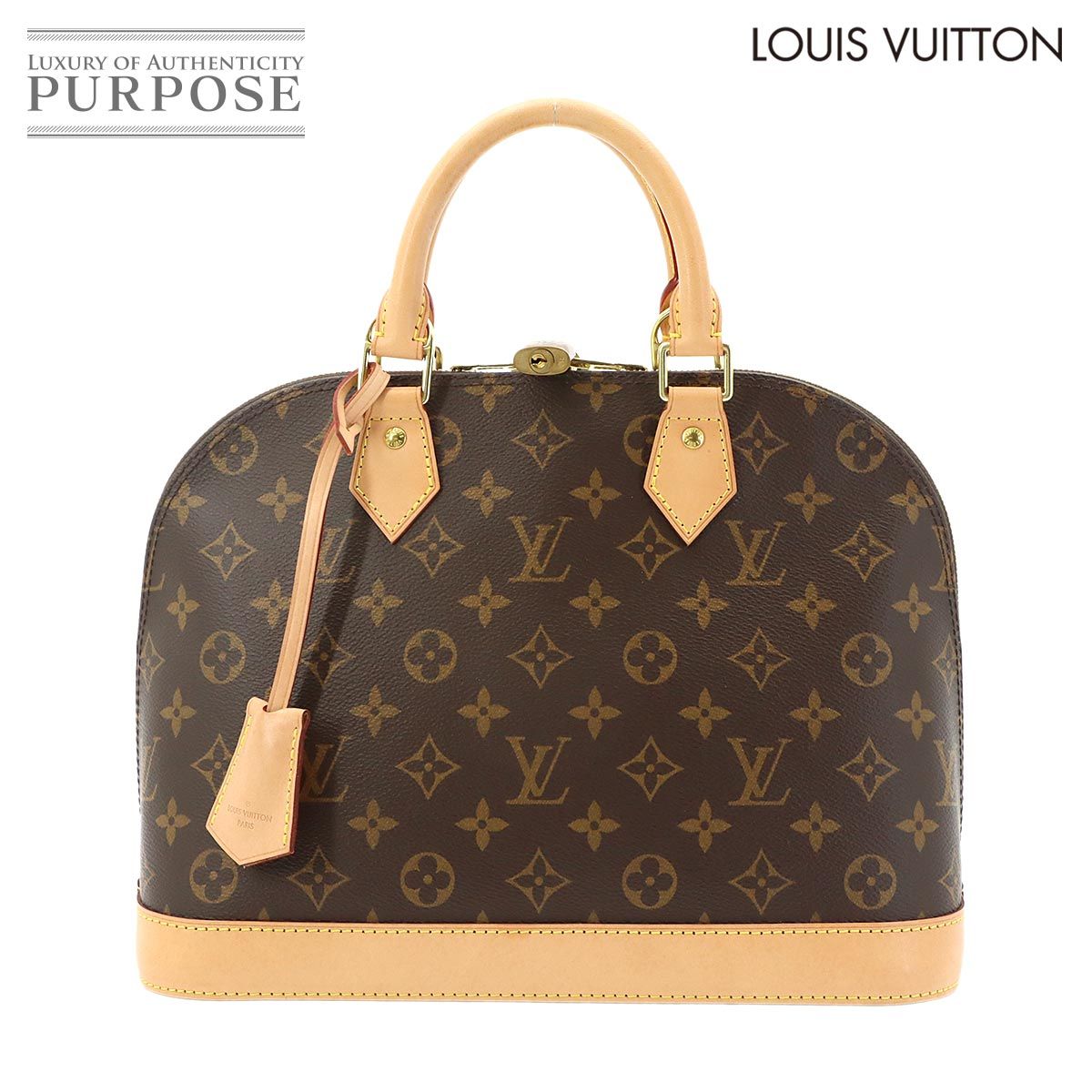 新品同様 ルイ ヴィトン LOUIS VUITTON モノグラム アルマ PM ハンド バッグ ブラウン M53151 RFID Monogram Alma PM 90322229