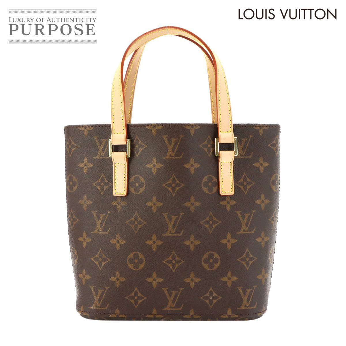 新品同様 ルイ ヴィトン LOUIS VUITTON モノグラム ヴァヴァン PM ハンド バッグ ブラウン M51172 Monogram Vavin PM 90322262