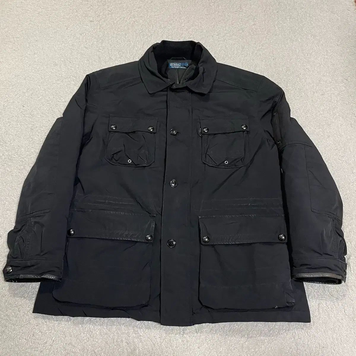 ポロラルフローレン ブラック ポケット フィールド ジャケット アウター XXL