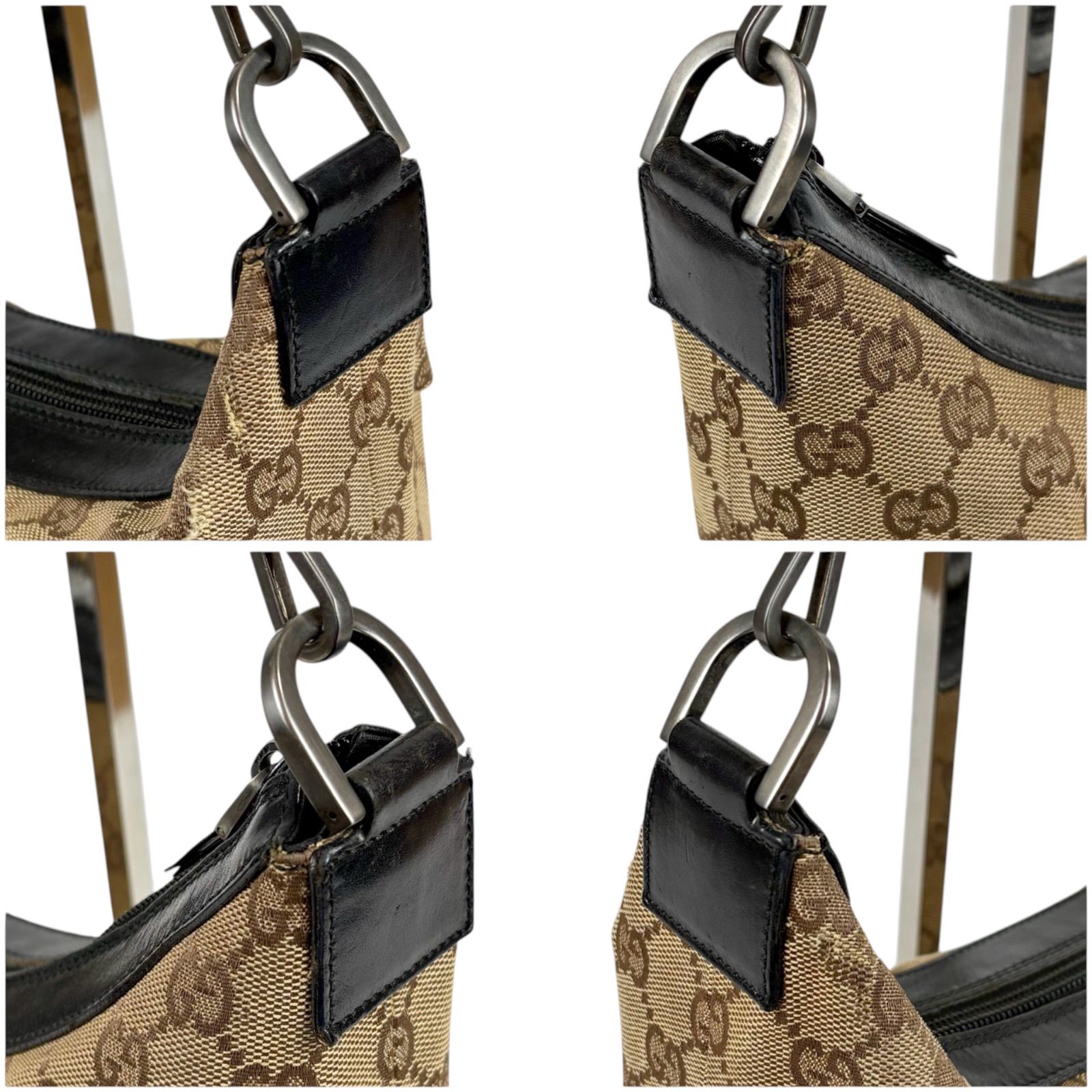 GUCCI グッチ バンブーハンドル ワンショルダーバッグ ホーボーバッグ 