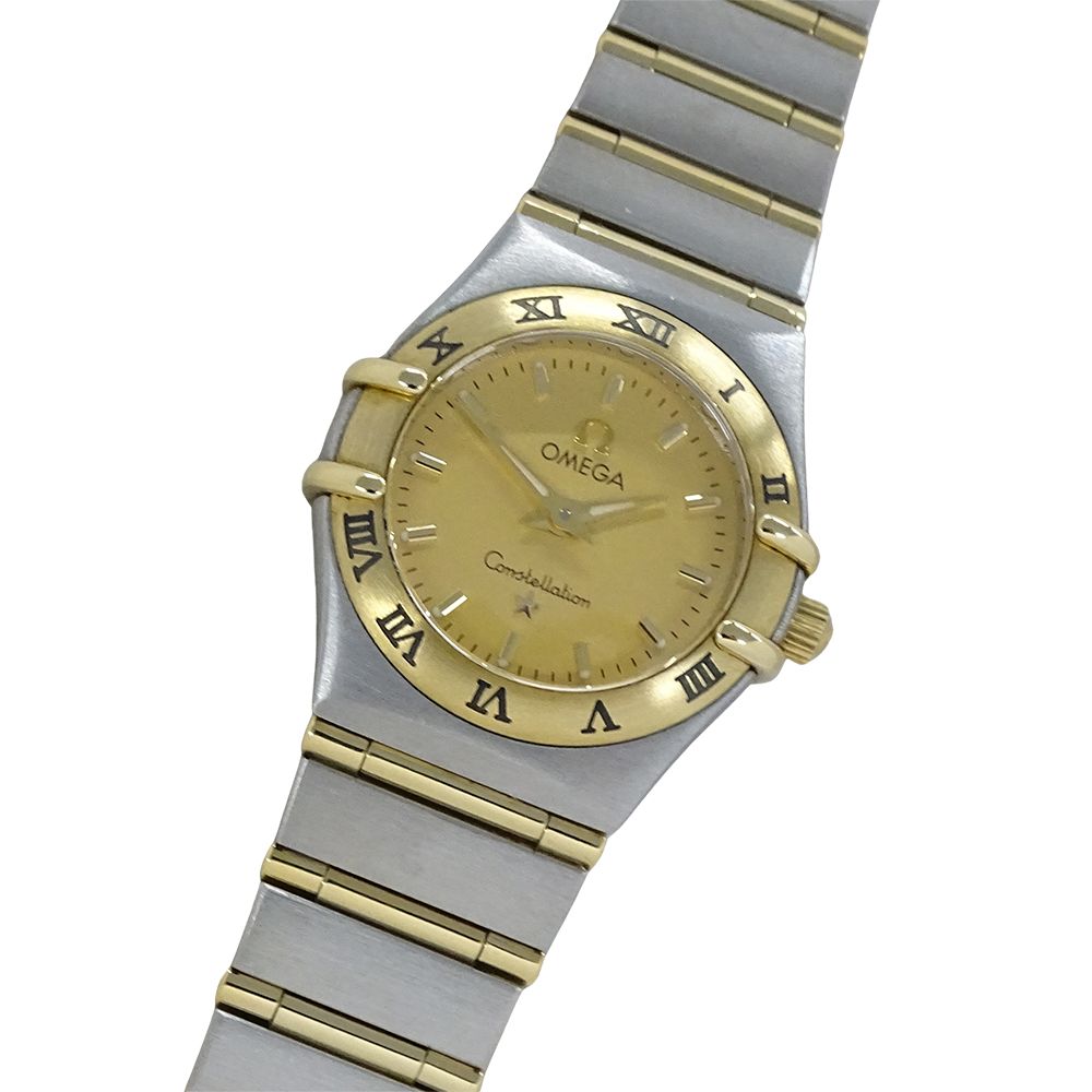 オメガ OMEGA コンステレーション ミニ 1262.10 時計 レディース ブランド クオーツ QZ ステンレス SS ゴールド YG コンビ フルバー 磨き済み 【中古】