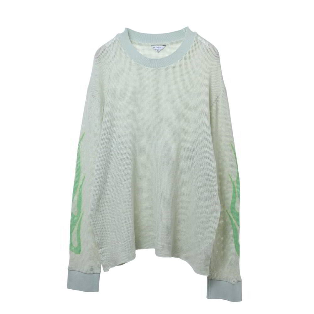 BRAINCHILD メッシュ オーバー カットソー