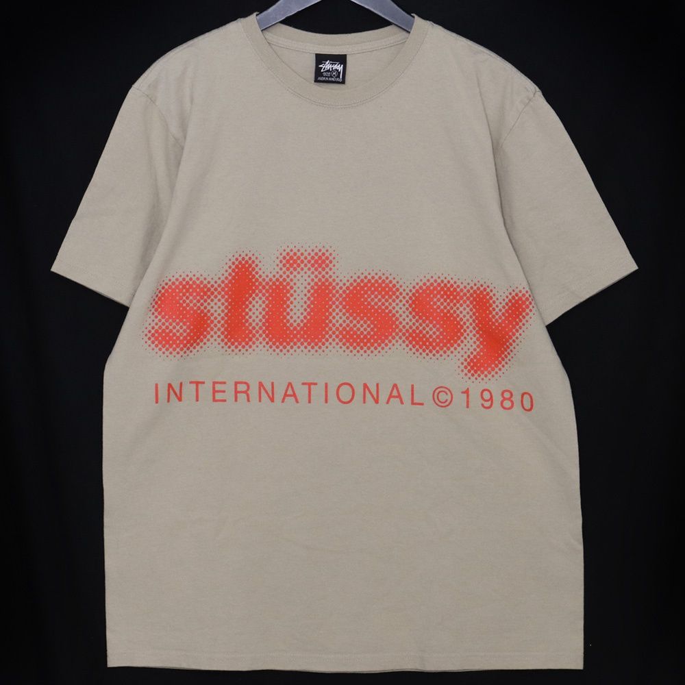 STUSSY Blur Tee Mサイズ カーキ 1904972