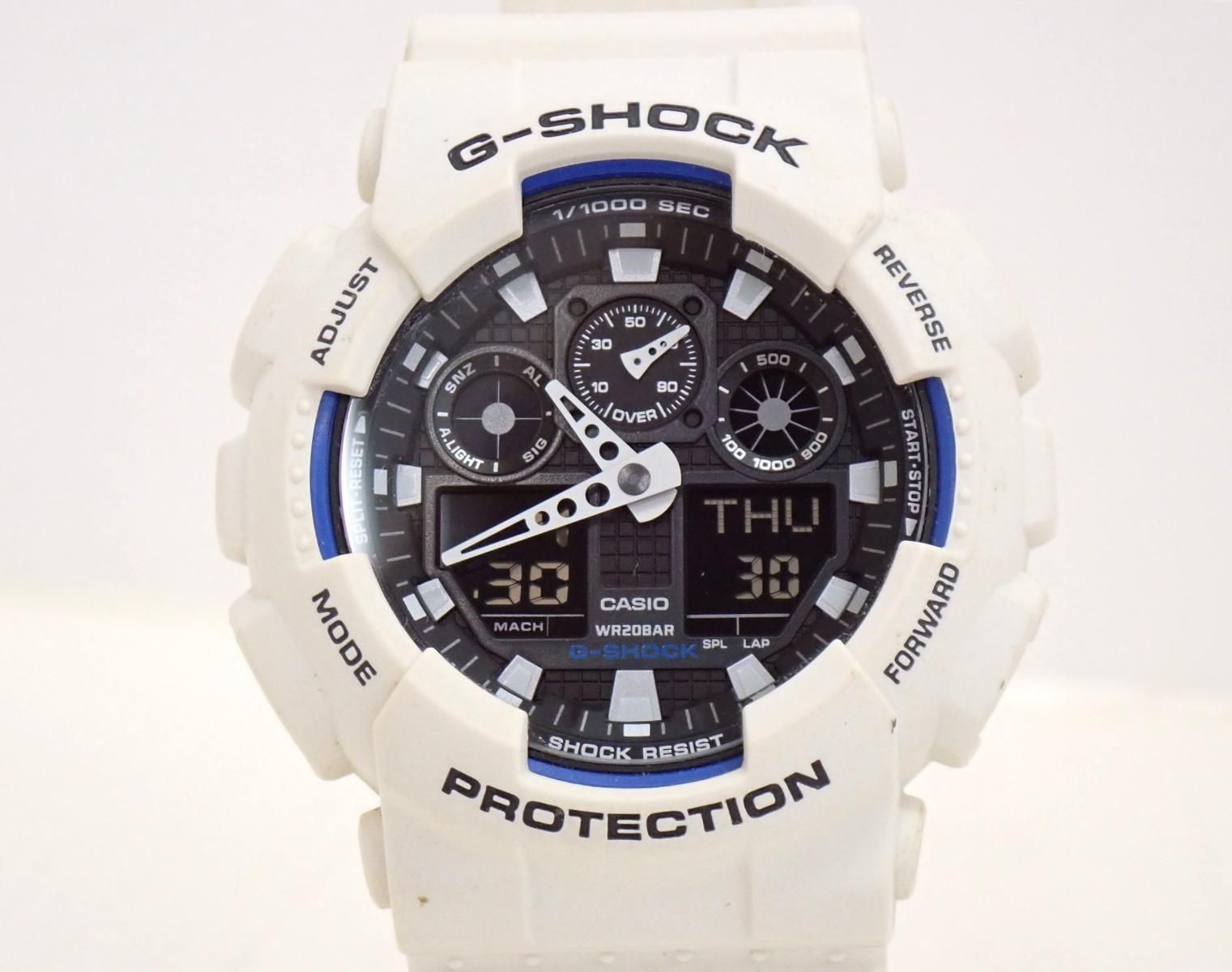 ★6743☆G-SHOCK ジーショック GA-100B-7AJF ワイドフェイス 腕時計